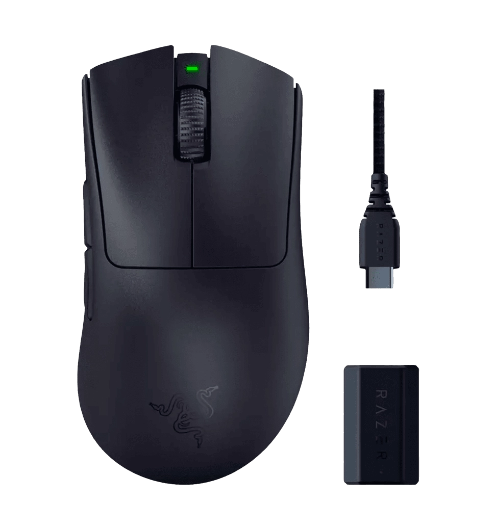 Мышь RAZER DeathAdder V3 PRO and HyperPolling Wireless Dongle (RZ01-04630300-R3WL)