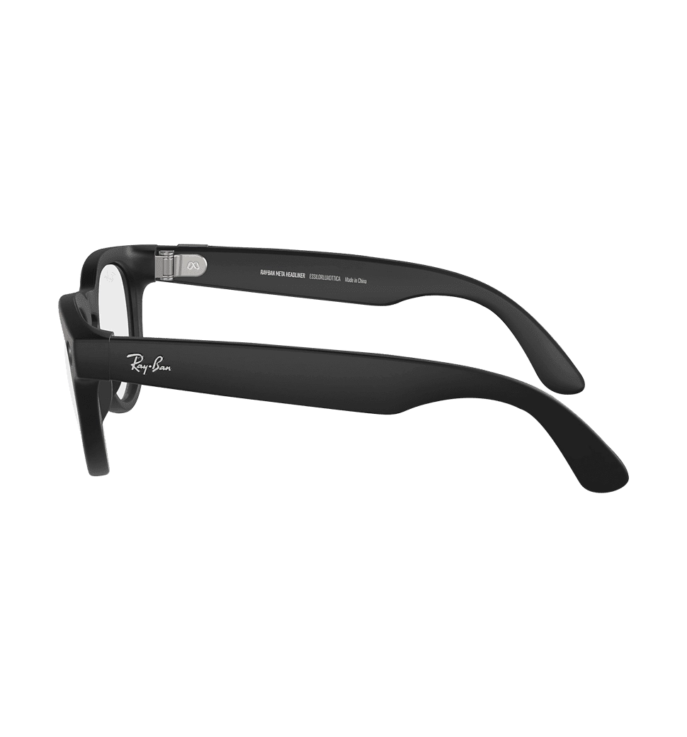 Смарт-окуляри Ray-Ban Meta Headliner Matte Black/Clear-Grey with blue-violet light filter (RW4009 601SM3 50-23)