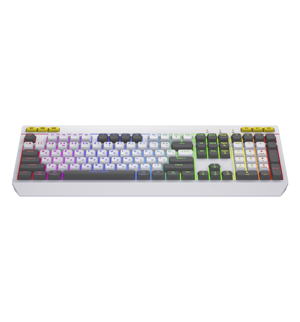 Клавіатура мембранна HATOR Icefall (HTK405UA) white