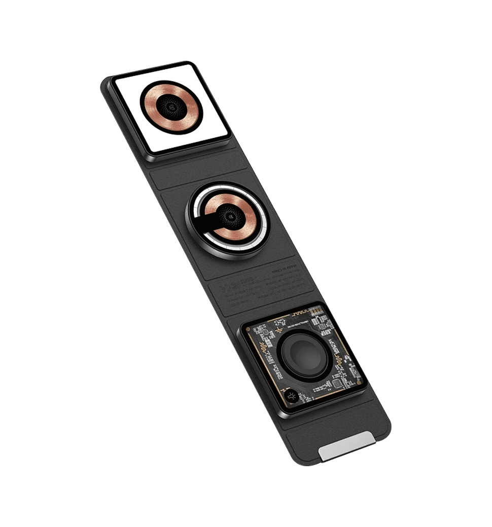 Бездротова Зарядка WIWU [Wi-W001]  3in1 Foldable Series (Black)
