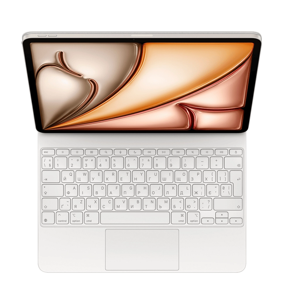 Клавіатура Apple Magic Keyboard for iPad Air 13-inch (M3) - Ukrainian - White (MDFW4)