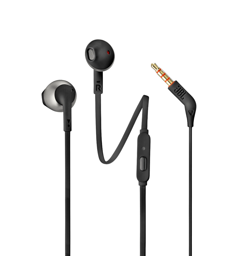 Наушники с микрофоном JBL T205 Black (JBLT205BLK)