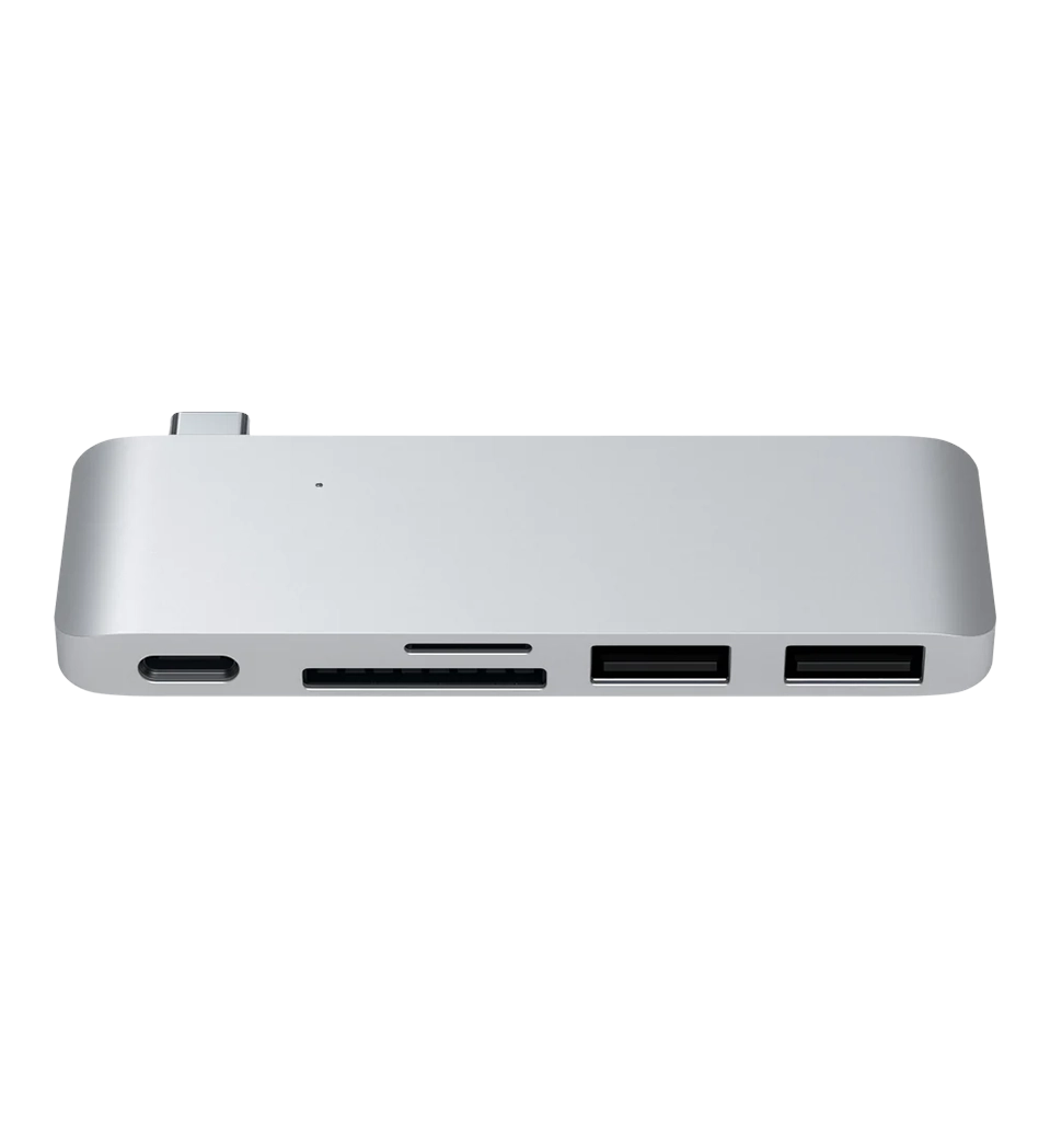 Хаб Satechi Type-C USB 3.0 Passthrough Hub Silver (ST-TCUPS)