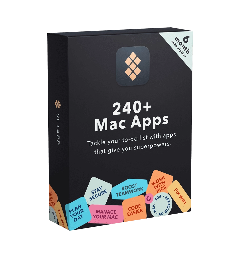Setapp (MacOS + iOS versions, 6mo)