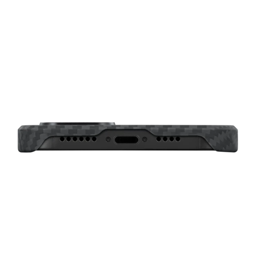 Чохол Pitaka MagEZ Case 3 Twill 1500D Black/Grey for iPhone 14 (KI1401)