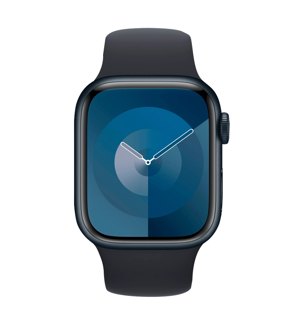 Apple Watch Series 9 41mm Midnight Aluminum Case with Midnight Sport Band M/L (MR8X3)