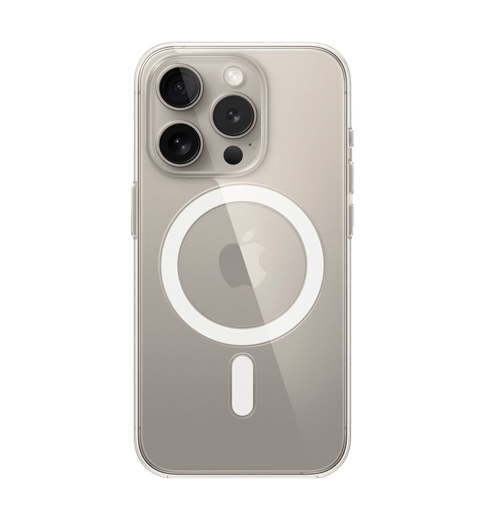 Чехол прозрачный iPhone 15 Pro Max Clear Case with MagSafe (MT233)