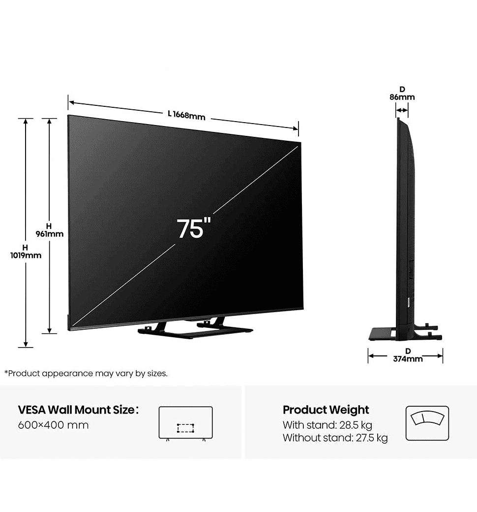 Телевізор Hisense MiniLED 75" 75U7Q