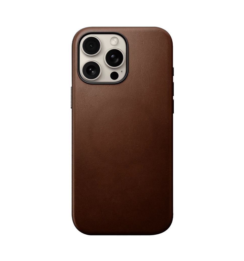 Чехол Nomad Modern Leather Case Brown for iPhone 16 Pro (NM01696285)