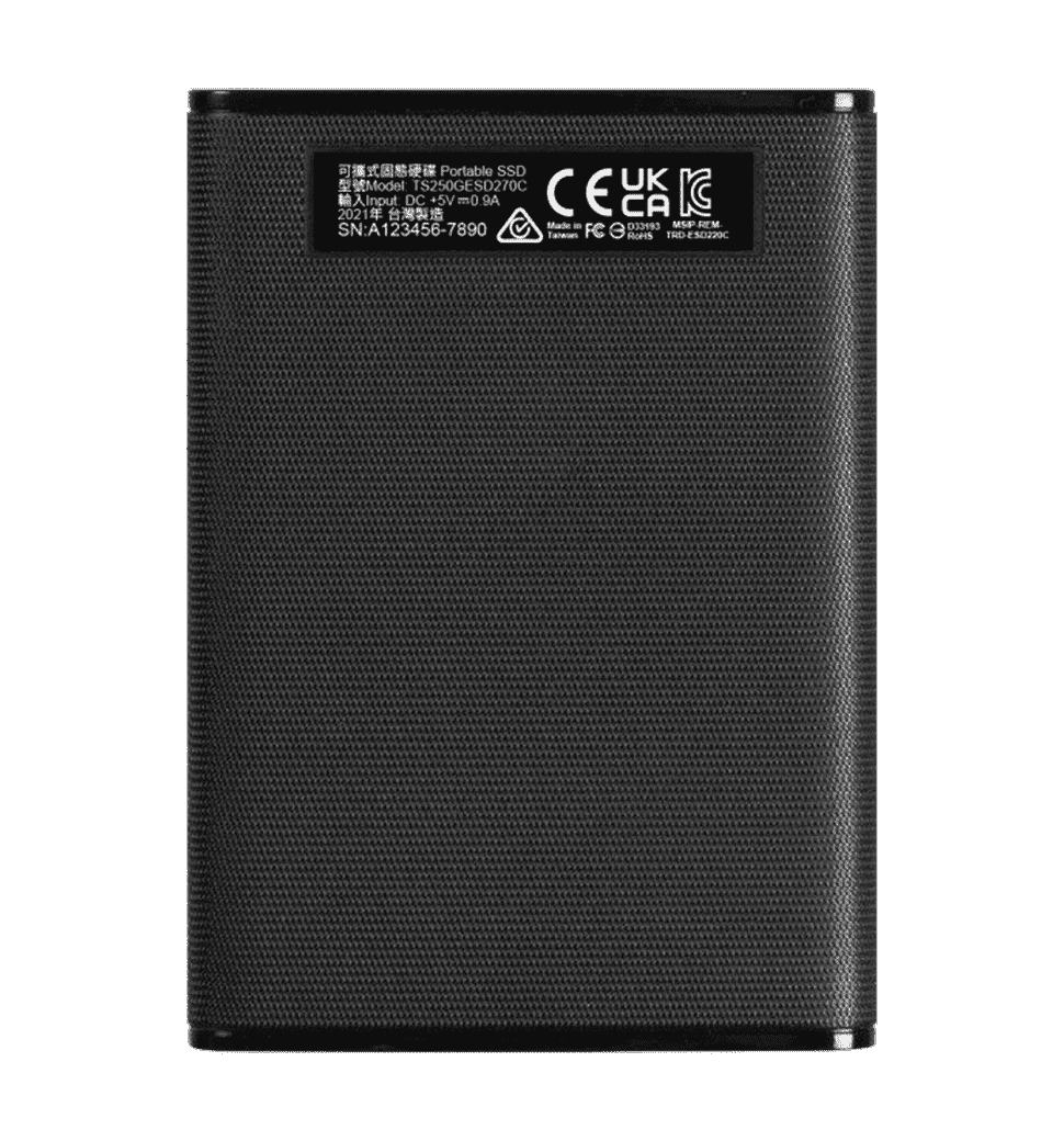 Зовнішній SSD Transcend  500GB USB 3.1 Gen 2 Type-C (TS500GESD270C)