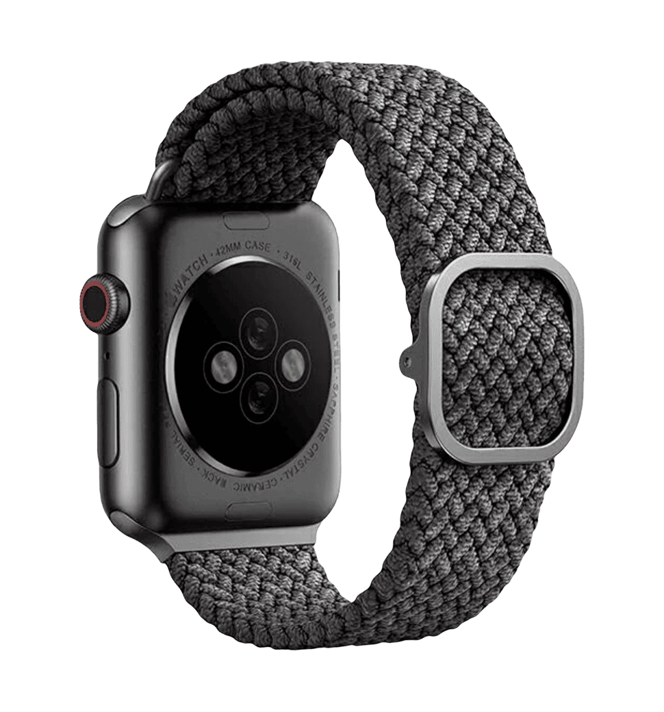 Ремешок Uniq Aspen Braided DE для Apple Watch 41 | 40 | 38 mm Granite Grey (UNIQ-40MM-ASPGRY)