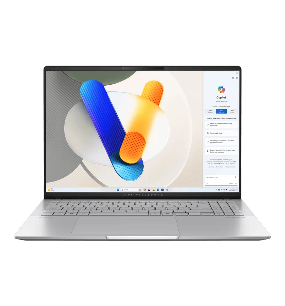 Ноутбук 16" ASUS Vivobook S 16 M5606UA-MX025 (90NB1483-M00110) OLED/AMD R9-8945HS/32GB/1TB/UMA/NoOS/Gray