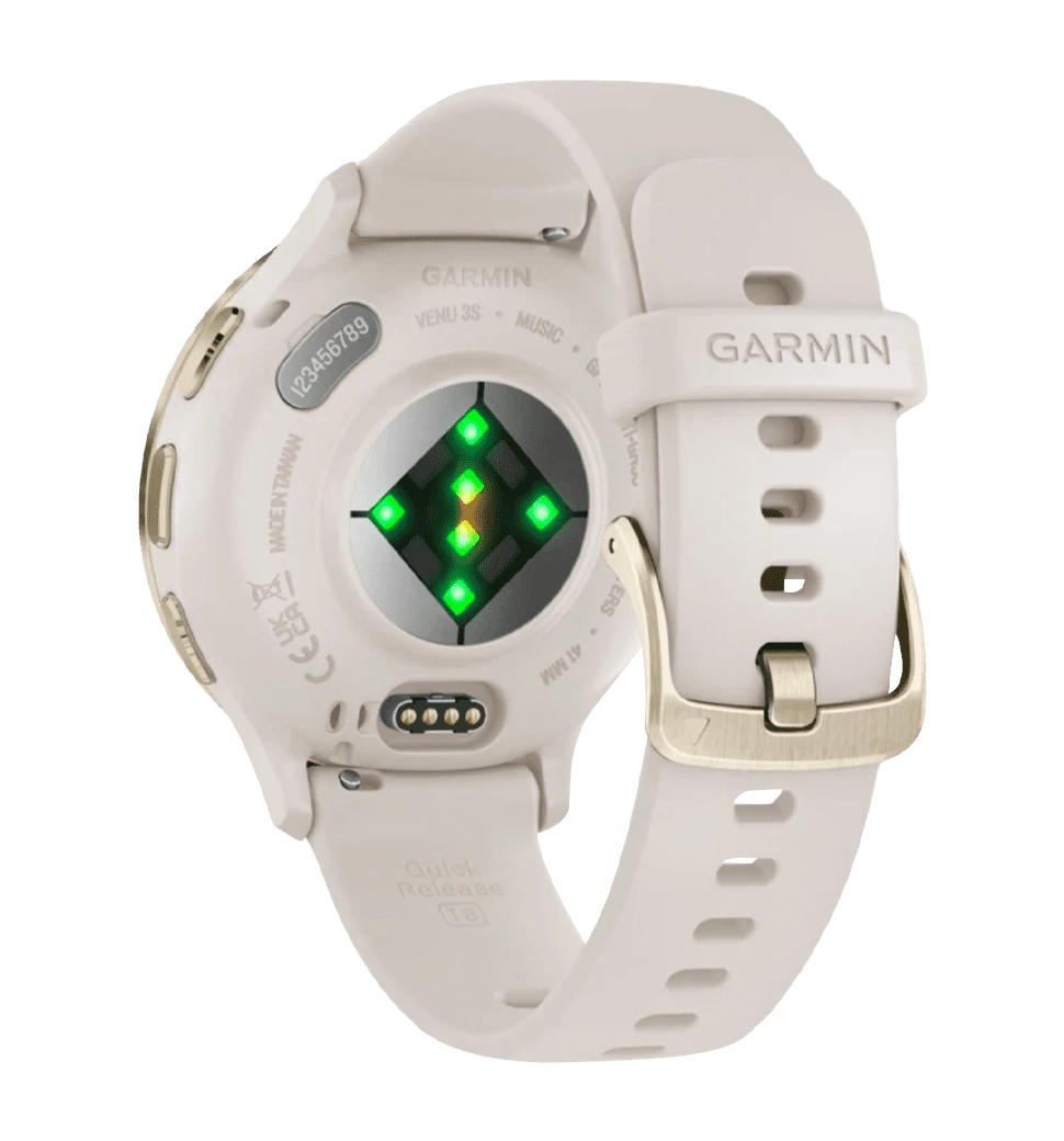 Garmin Venu 3S Soft Gold S. Steel Bezel with Ivory Case and S. Band (010-02785-04)