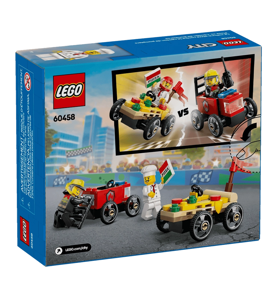 LEGO City «Піца-авто проти пожежної машини» Набір перегонів (60458)