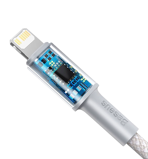Кабель Baseus High Density Braided Type-C to Lightning PD 20W 1m White (CATLGD-02)
