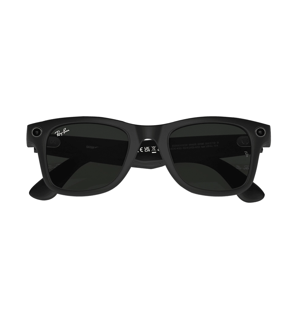 Смарт-окуляри Ray-Ban Meta Wayfarer Matte Black/Clear-Green size L (RW4006 601SM1 50-22)