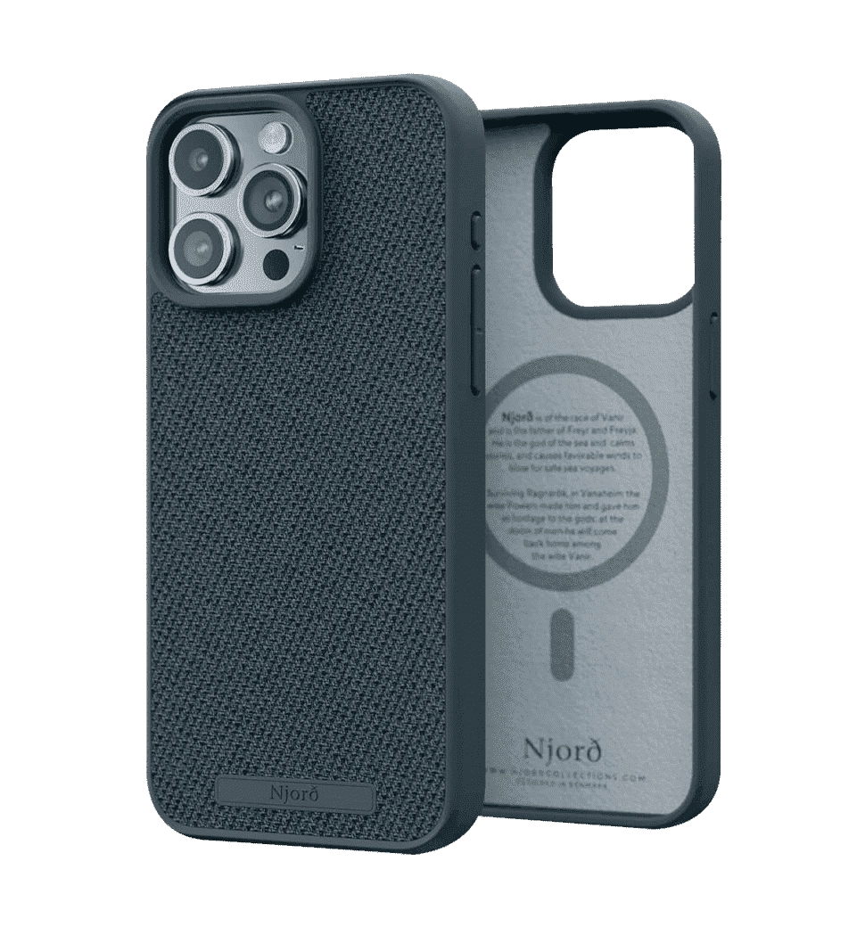 Чехол Njord Fabric MagSafe Case Dark Grey для iPhone 15 Pro (NA53FA09)