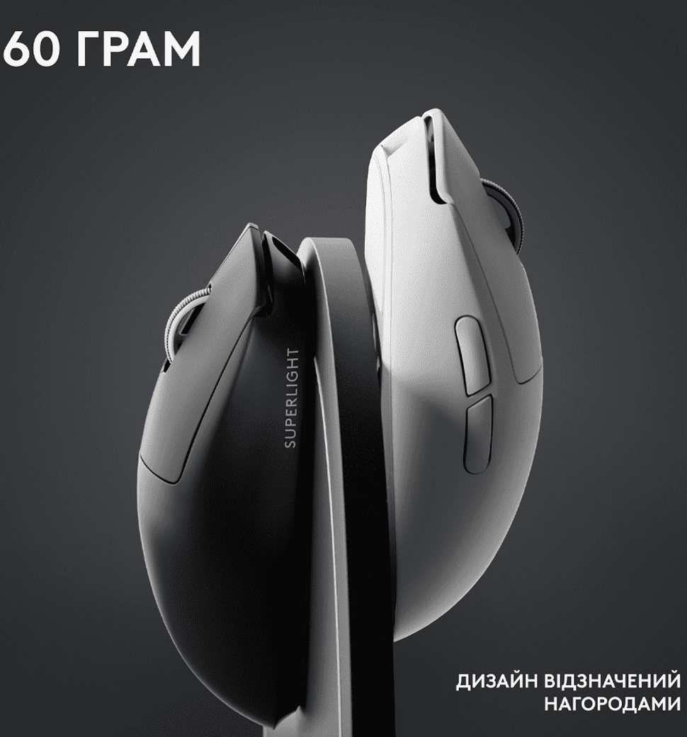 Мышь LOGITECH G Pro X Superlight 2 Lightspeed White (910-006638)