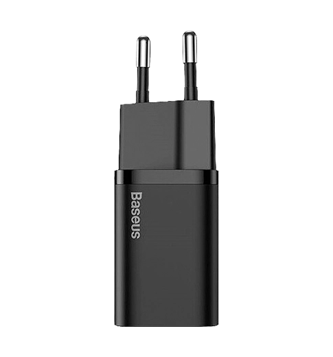 Адаптер Baseus Super Si Quick Charger Type-C 20W with Type-C to Lightning Cable Black (TZCCSUP-B01)