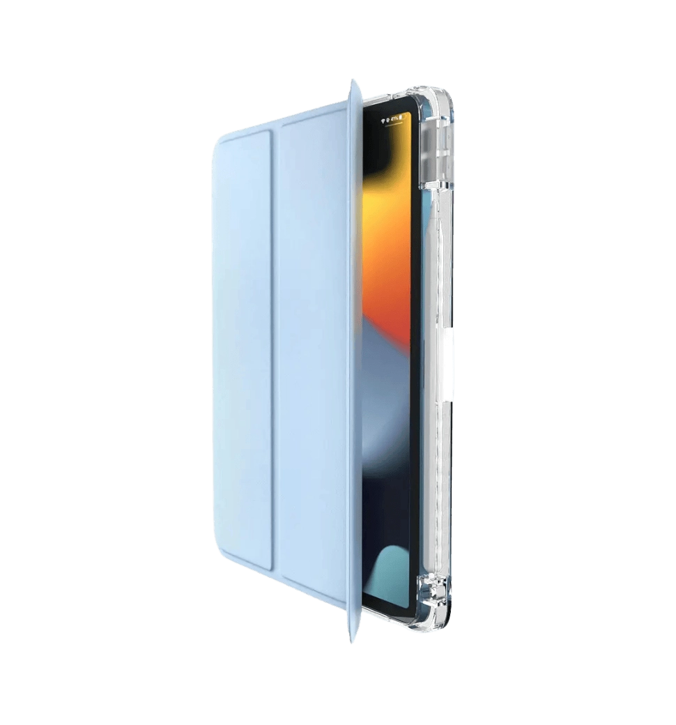 Чехол Comma для iPad 10.9" [2022] Joy PU Case with Pen Holder Series (Blue)