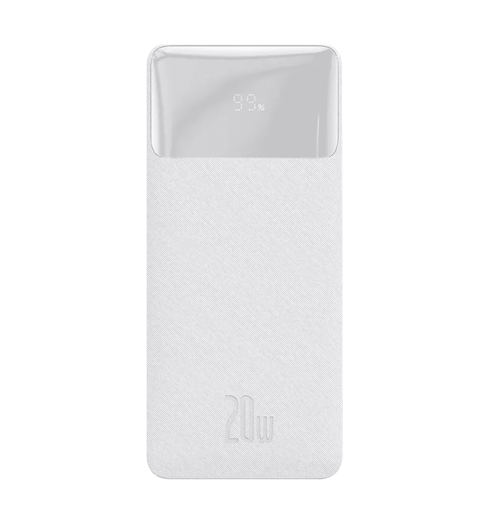 Доп батерея Baseus Bipow Digital Display 20W 10000mAh White (PPDML-L02)