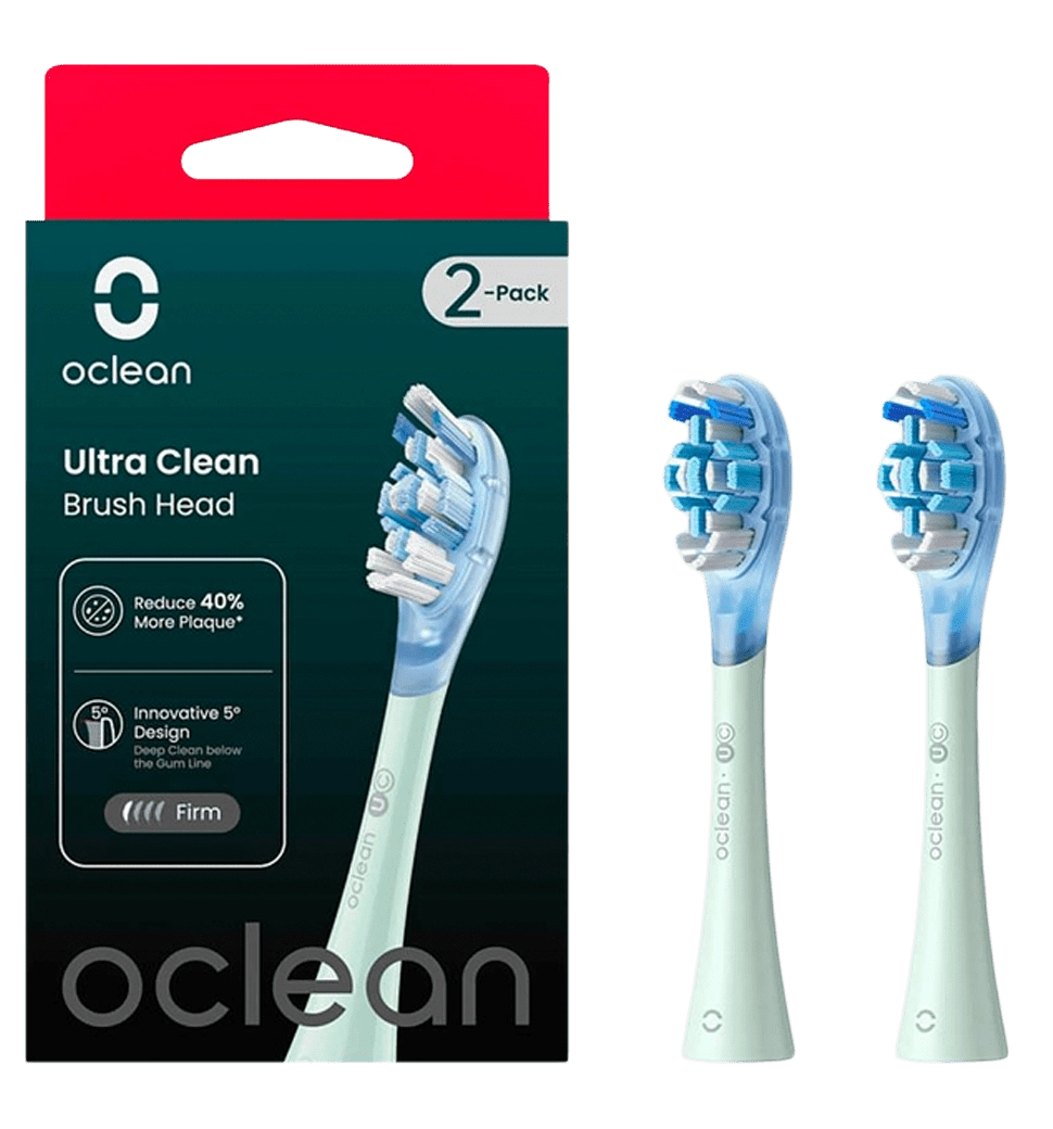 Насадка для зубной електрощетки Oclean UG01 G02 Ultra Gum Care Brush Green (2 шт) (6970810553536)
