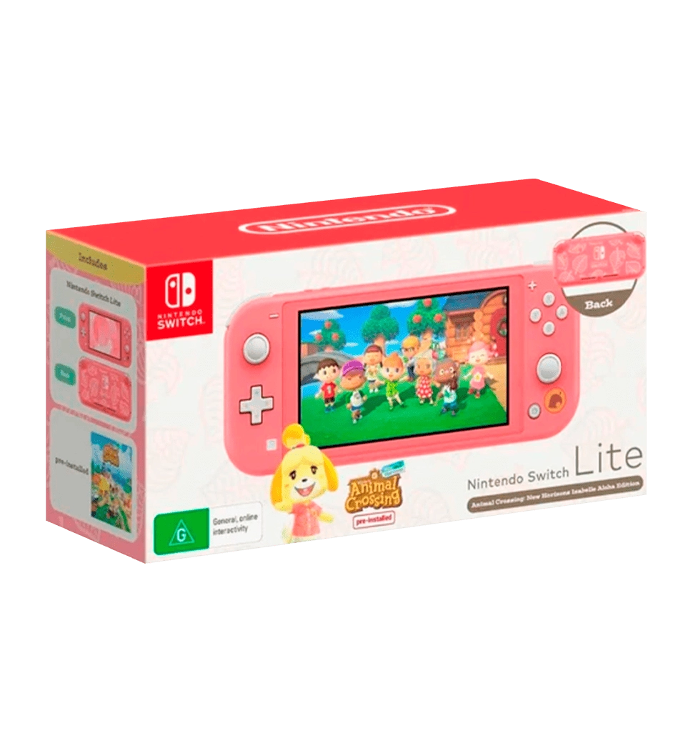 Nintendo Switch Lite Animal Crossing: New Horizons Isabelle Aloha Edition