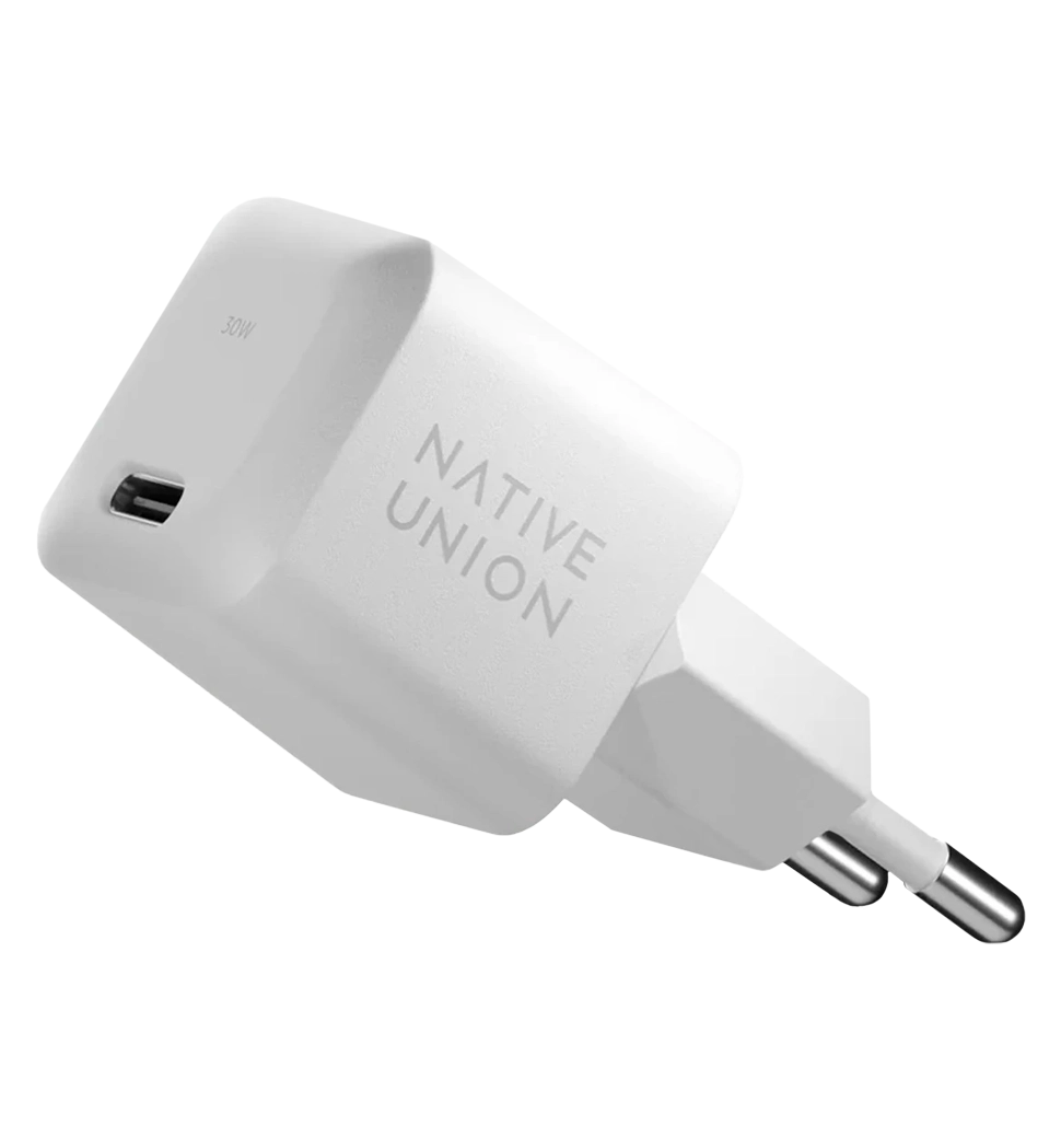 Зарядное устройство Native Union Fast GaN Charger PD 67W Dual USB-C Port White (FAST-PD67-WHT-INT)