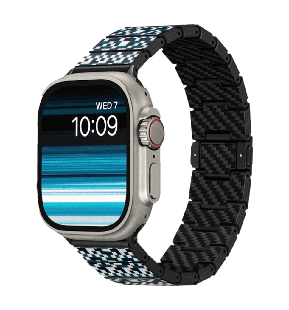 Ремiнець Pitaka Dreamland Chroma Carbon Band Mosaic for Apple Watch 49/45/44mm (AWB2303)