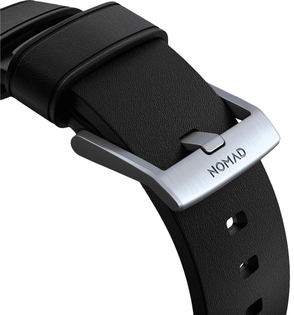 Ремінець Nomad Active Band Pro Silver Hardware Black 46mm/49mm (NM1A41SNW0)