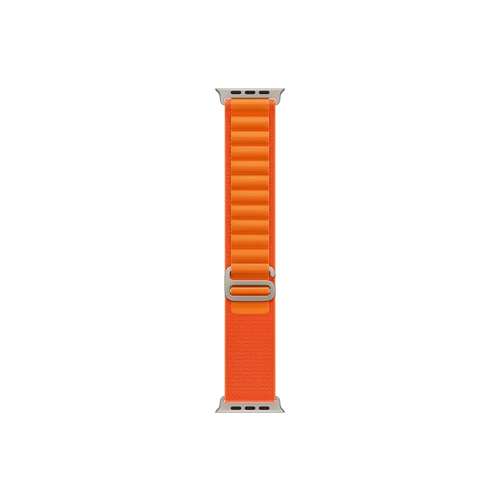 Смарт-годинник Apple Watch Ultra 49mm Titanium Case with Orange Alpine Loop - Medium (MQFL3)