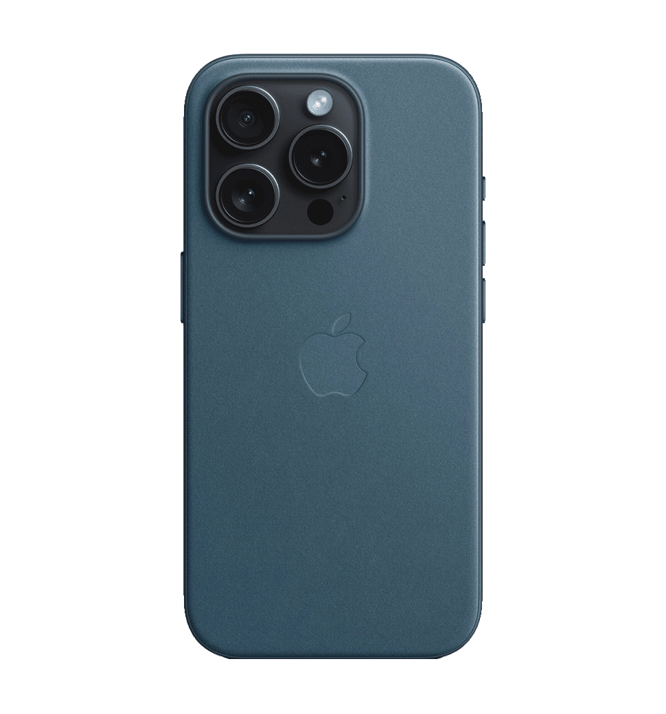 Чехол iPhone 15 Pro FineWoven Case with MagSafe - Pacific Blue (MT4Q3)