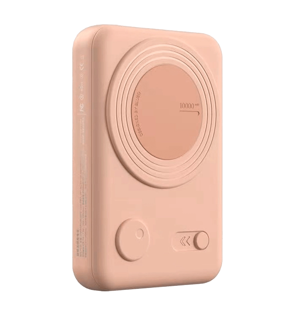 Дополнительная батарея Blueo Wireless Powerbank with Stand 10000 mA Pink (P010PNK(S))
