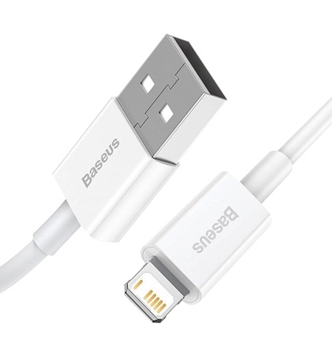 Кабель Baseus Superior Series Fast Charging Lightning 2.4A (1m) white (CALYS-A02)