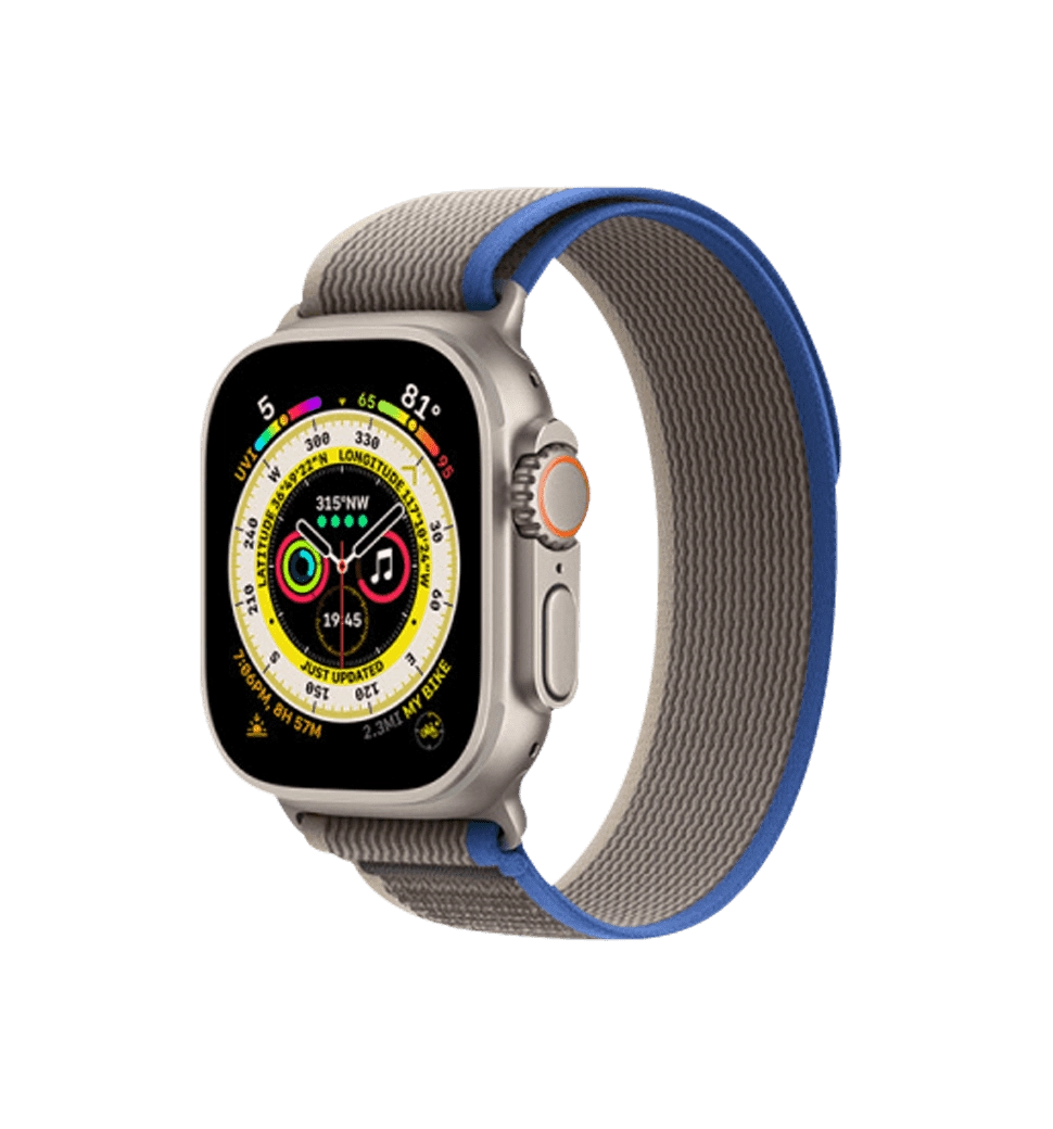Ремінець Wiwu для Apple Watch 42/44/45/49mm Trail Loop Blue-Grey