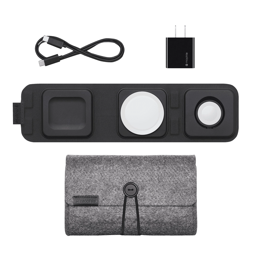 БЗП Mophie 3-in-1 Travel Charger with MagSafe (401308654)