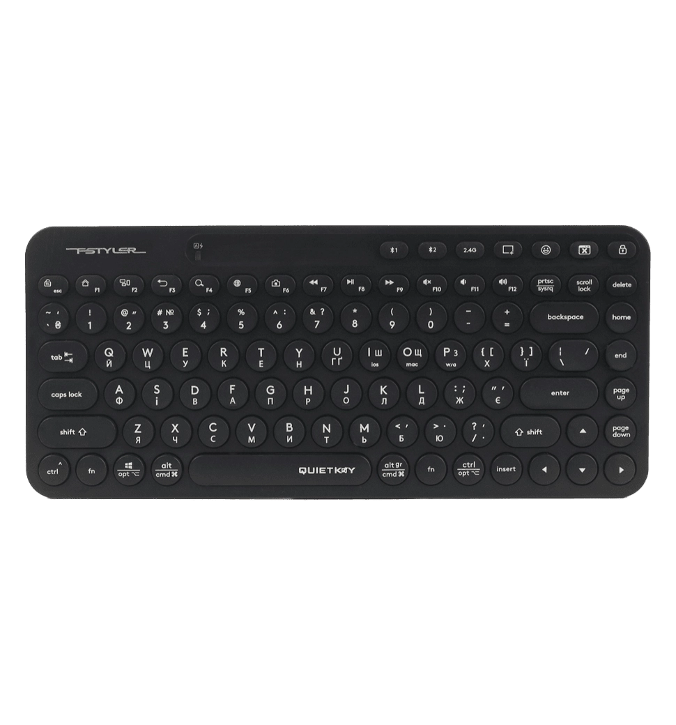 Клавиатура беспроводная A4Tech Fstyler FBK36С AS, цвет черный