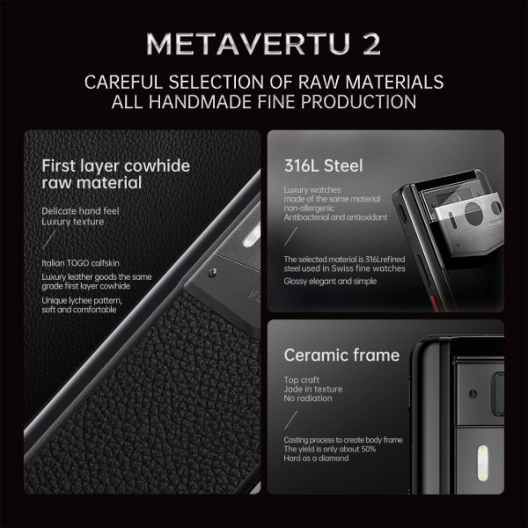 VERTU METAVERTU 2 CALFSKIN WEB3 AI PHONE 1TB Jade Black Calf