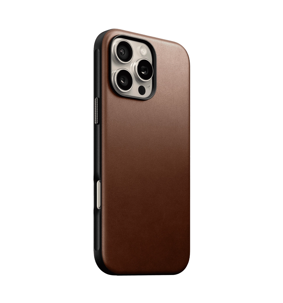 Чехол Nomad Modern Leather Case Brown for iPhone 16 Pro (NM01696285)