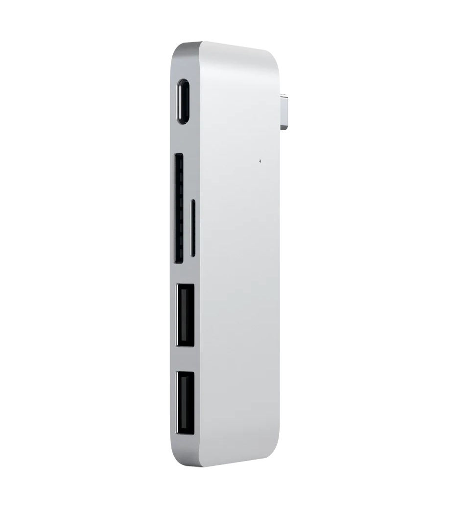 Хаб Satechi Type-C USB 3.0 Passthrough Hub Silver (ST-TCUPS)
