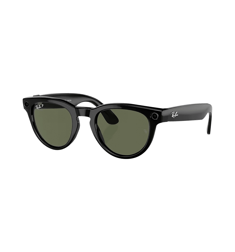 Смарт-окуляри Ray-Ban Meta Headliner Shiny Black/Green with blue-violet light (RW4009 601/9A 50-23)