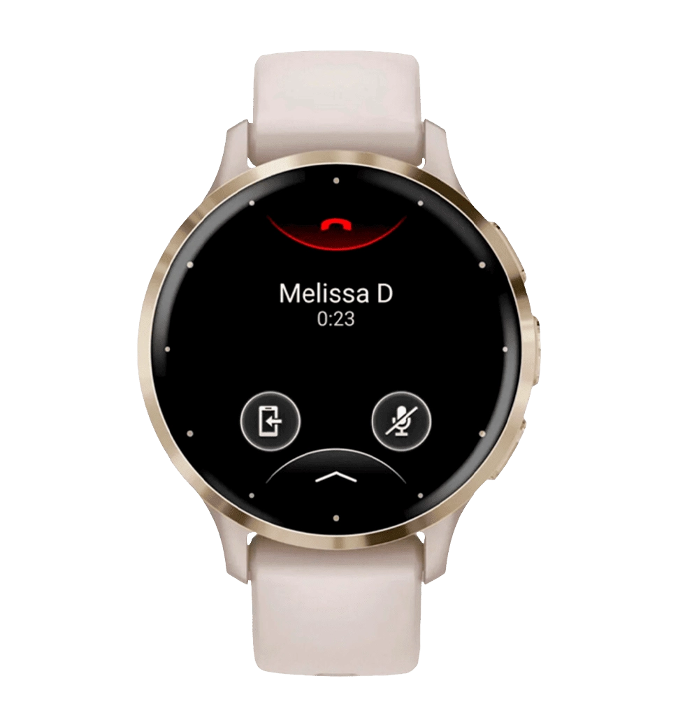 Garmin Venu 3S Soft Gold S. Steel Bezel w. French Gray Case and S. Band (010-02785-02)