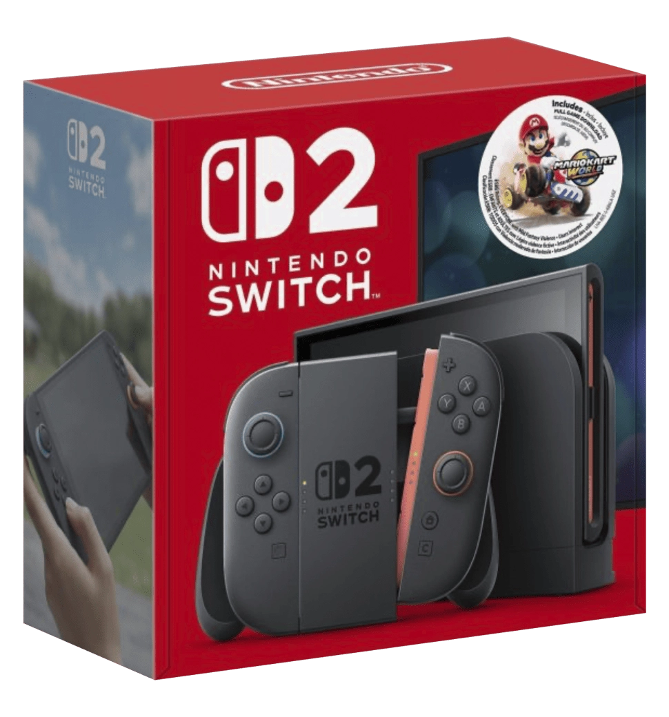 Портативна ігрова приставка Nintendo Switch 2 Black Mario Kart World Bundle (N2H002)