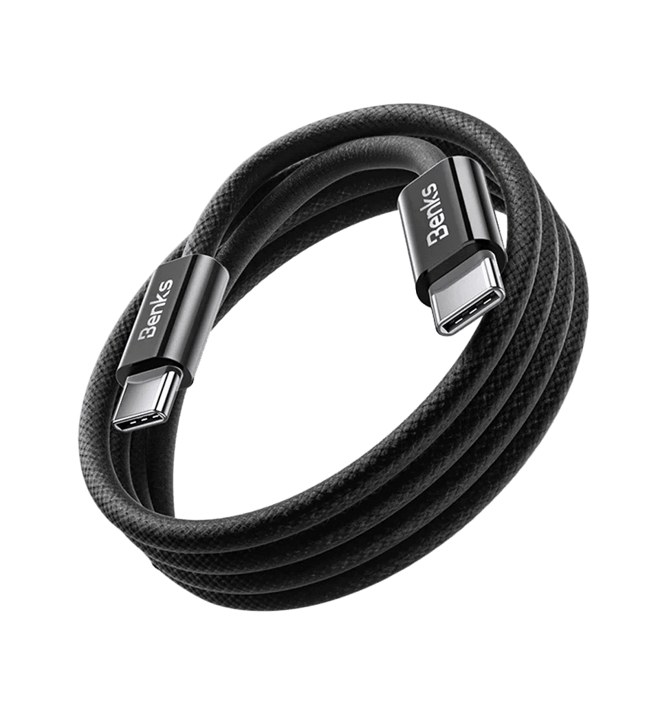 Кабель Benks D46 Type-C/Type-C Black 2m (60W) (C.D.SJ.FC.BK.C032)