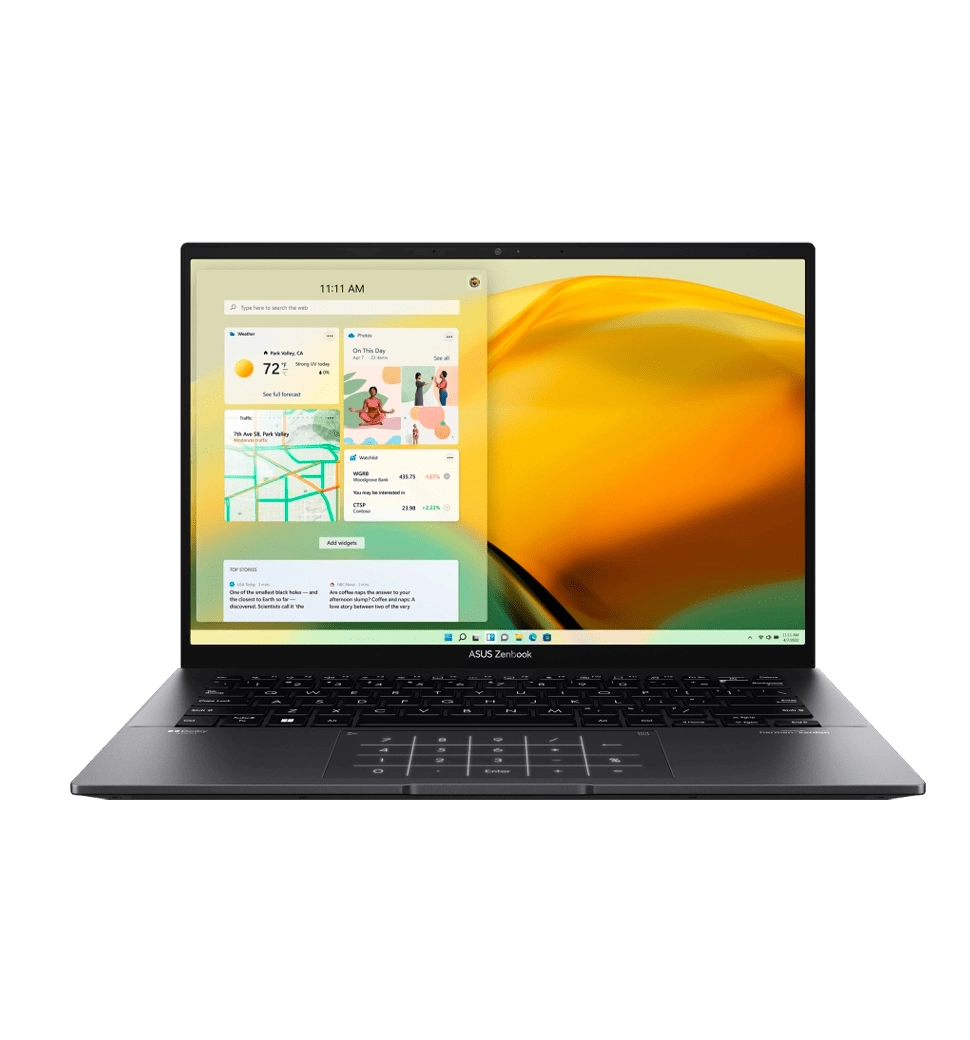 Ноутбук ASUS Zenbook 14 UM3402YA-KP752 14" WQXGA IPS, AMD R5-7430U, 16GB, F1TB, UMA, NoOS, Черный