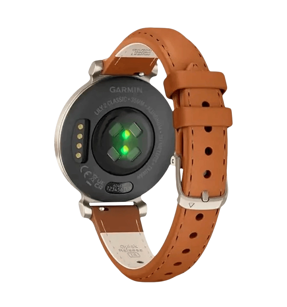 Смарт-часы Garmin Lily 2 Classic Cream Gold with Tan Leather Band (010-02839-02/60)