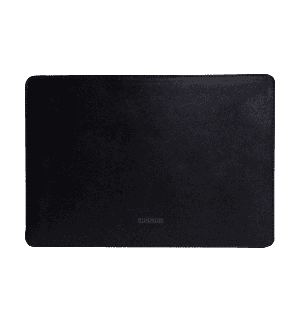 Шкіряний чохол INCARNE Gamma Plus MacBook Pro 14" 2021-2023 чорний