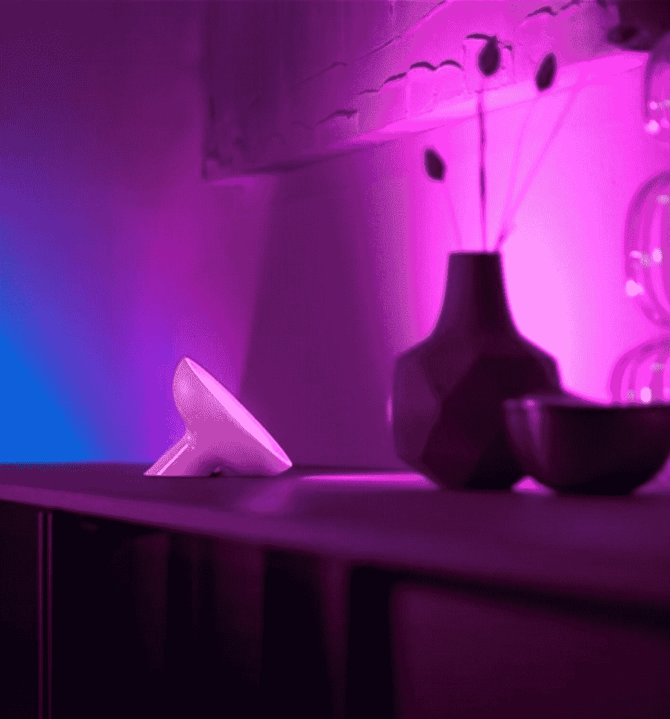 Настенный умный светильник Philips Hue Bloom, 2000K-6500K, RGB, ZigBee, Bluetooth, димування, білий (929002375901)