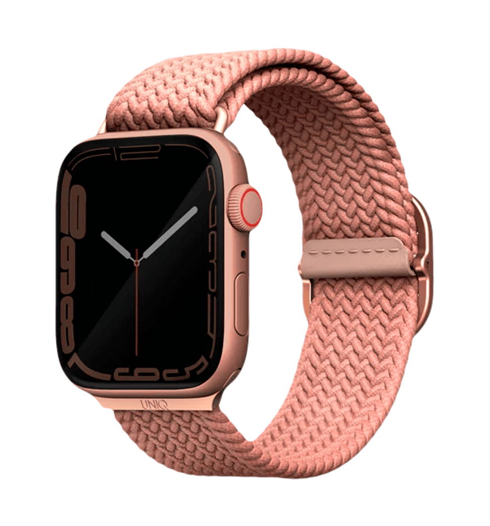 Ремешок Uniq Aspen Braided для Apple Watch 49 | 45 | 44 | 42 mm Grapefruit Pink (UNIQ-44MM-ASPPNK)