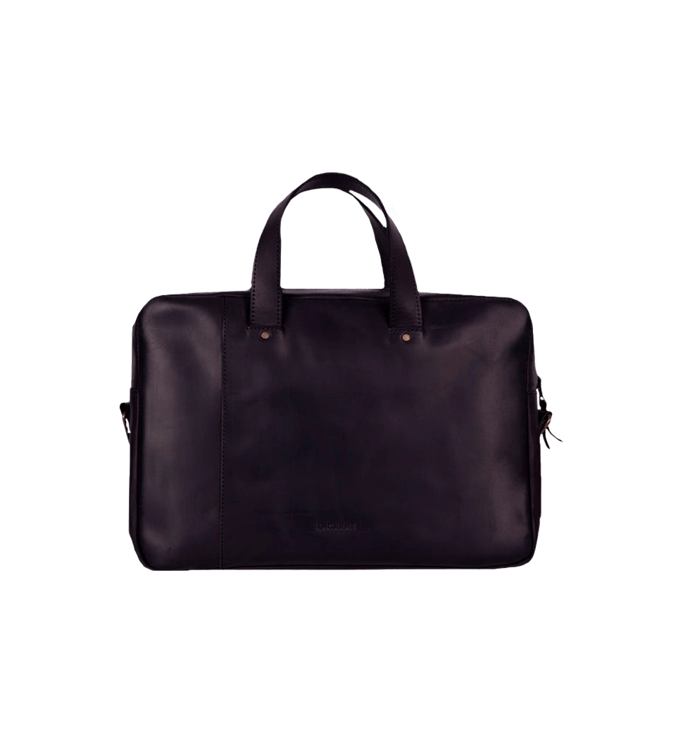 Шкіряна Сумка INCARNE Bruno MacBook Air 15" Чорна
